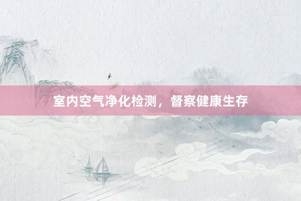 室内空气净化检测，督察健康生存